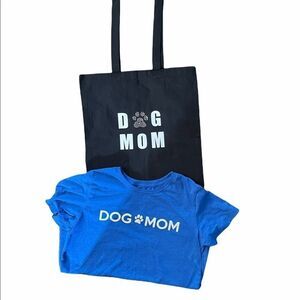 Dog mom shirt and bag